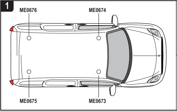 MERCEDES Citan 2012 - 2021 2x Roof bars All variants VG276-2