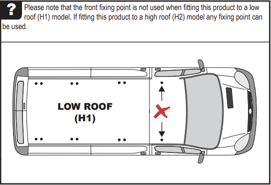 NISSAN Primastar 2002 - 2016 3x Roof bars (H2 - High Roof) VG211-3