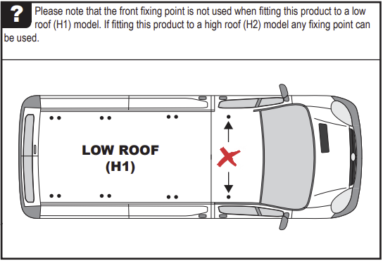 NISSAN Primastar 2022 on 2x Roof bars (H2 - High Roof) VG211-2