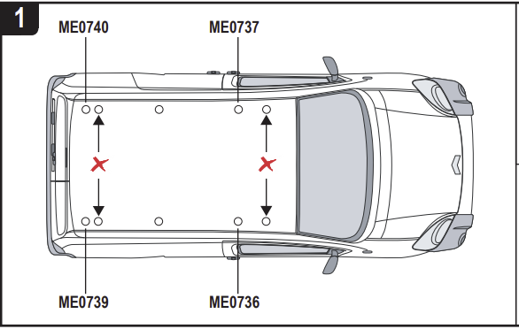 CITROEN Nemo 2008 on 2x Roof bars All Variants VG270-2