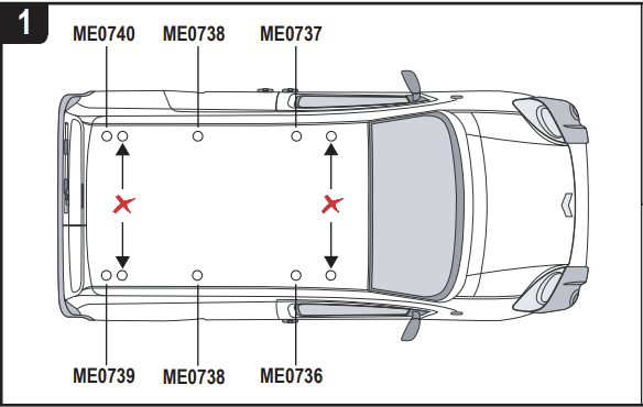CITROEN Nemo 2008 on 3x Roof bars All Variants VG270-3