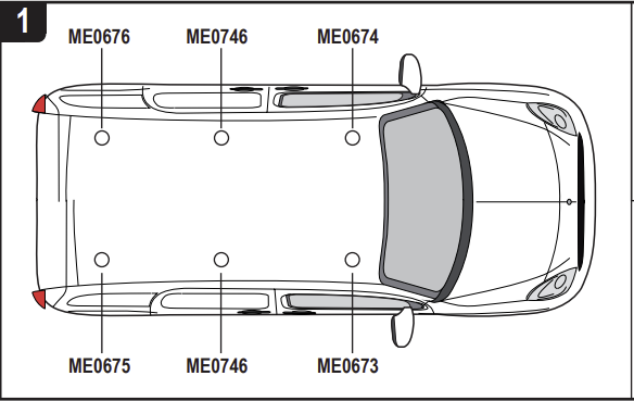 RENAULT Kangoo 2009 - 2021 3x Roof bars (L3) VG276-3
