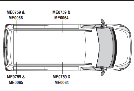 RENAULT Master 2010 - 12/24 2x Roof bars All Variants VG286-2