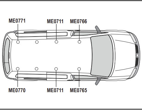 VOLKSWAGEN Caddy Maxi 2010 - 2020 3x Roof bars All Variants VG299-3