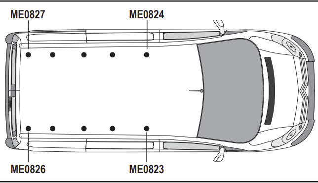 CITROEN Dispatch 2016 on 2x Roof bars (L2 & L3) VG333-2