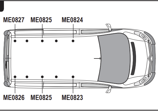 CITROEN Dispatch 2016 on 3x Roof bars Model 'M' (L2 H1) VG333-3