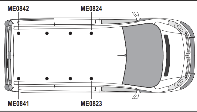 FIAT Scudo 2022 on 2x Roof bars Model (L1,H1) VG334-2
