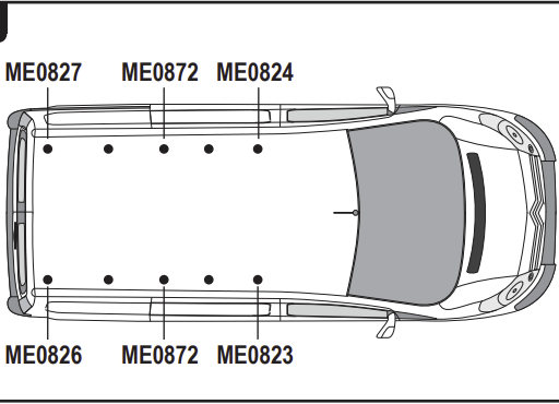 CITROEN Dispatch 2016 on 3x Roof bars Model 'XL' (L3,H1) VG335-3