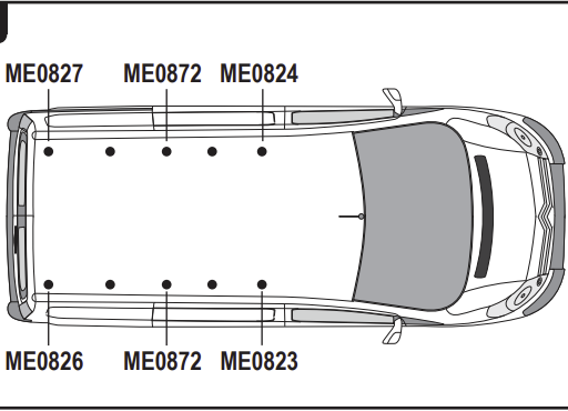 FIAT Scudo 2022  on  3x Roof bars Model  (L3 H1) VG335-3