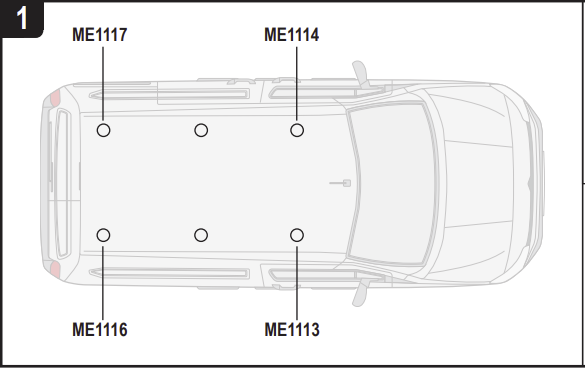 OPEL Combo 2019 on 2x Roof bars All Variants VG338-2