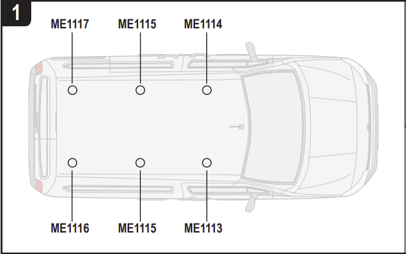 CITROEN Berlingo 2018 on 3x Roof bars All Variants VG338-3