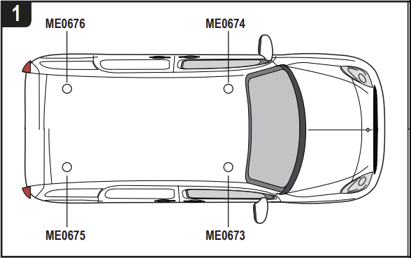 RENAULT Kangoo 2009 - 2021 2x Roof bars All Variants VG276-2