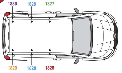 MERCEDES Citan 2021 on 3x Roof bars VG344-3