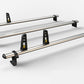 FORD Custom 2012 - 2023  3x Roof bars  (H2) VG308-3