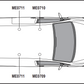 VOLKSWAGEN Caddy 2004 - 2010 2x Roof bars All Variants VG225