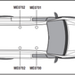 FORD Connect 2002 - 2014 2x Roof bars All Variants VG201-2