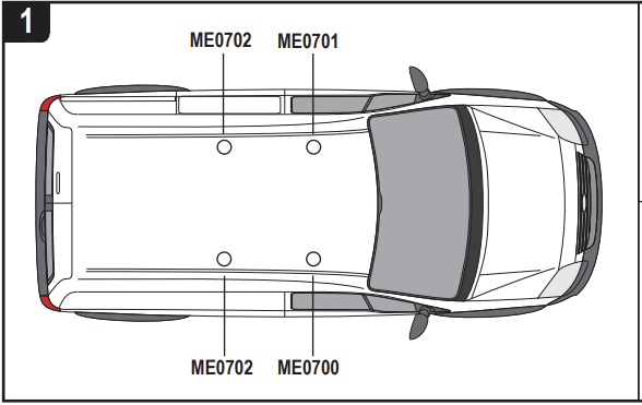 FORD Connect 2002 - 2014 2x Roof bars All Variants VG201-2