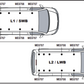 VOLKSWAGEN Transporter (T6) 2015  on  3x Roof bars (L1H1) & (L2,H1) VG263-3