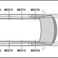 MERCEDES Vito 2004 on 4x Roof bars All Variants VG264-4