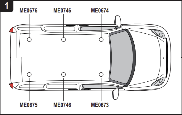 MERCEDES Citan 2012 - 2021  3x Roof bars (L3) VG276-3