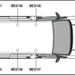 NISSAN NV200 2010  on  3x Roof bars All Variants VG282-3