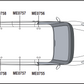 FIAT Doblo 2010 - 2022  3x Roof bars (L1 & L2,H1) VG284-3