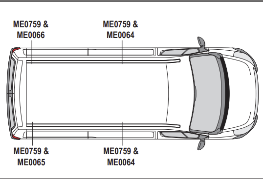 RENAULT Master 2010  on  2x Roof bars All Variants VG286-2