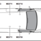 VOLKSWAGEN Caddy 2010 - 2020 3x Roof bars All Variants VG294-3