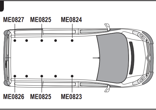 CITROEN Dispatch 2016  on  3x Roof bars Model 'M' (L2 H1) VG333-3