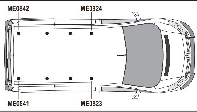 PEUGEOT Expert  2016  on  2x Roof bars Model 'Compact' (L1H1) VG334-2