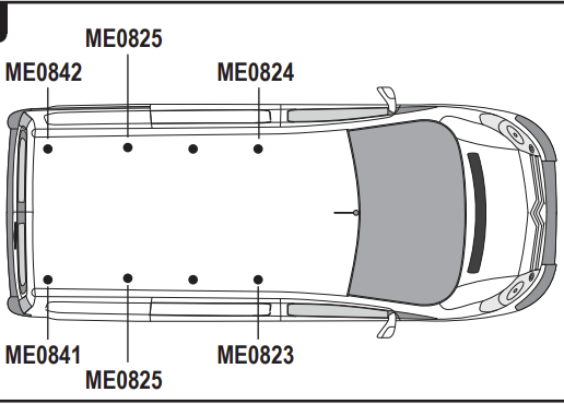 FIAT Scudo 2022  on  3x Roof bars Model  (L1,H1) VG334-3