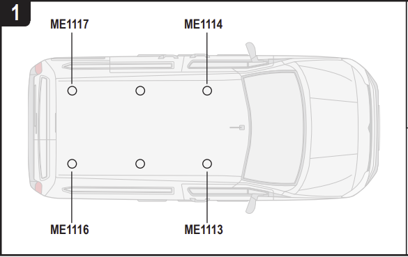 TOYOTA ProAce CITY 2020  on  2x Roof bars All Variants VG338-2