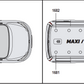 VOLKSWAGEN Caddy Maxi 2021  on  2x Roof bars L1 & L2 VG341-2