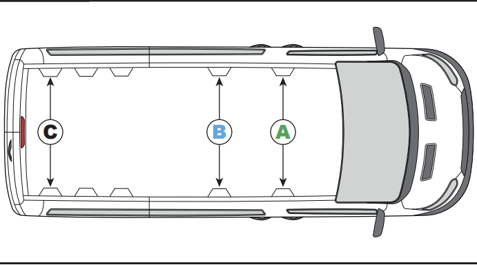 LDV Maxus - Deliver 9 2020  on  3x Roof bars (L3, H2, H3) VG342-3