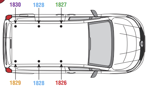 MERCEDES Citan 2021 on  3x Roof bars VG344-3